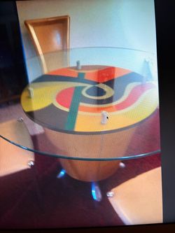 Kitchen Glass Round Table
