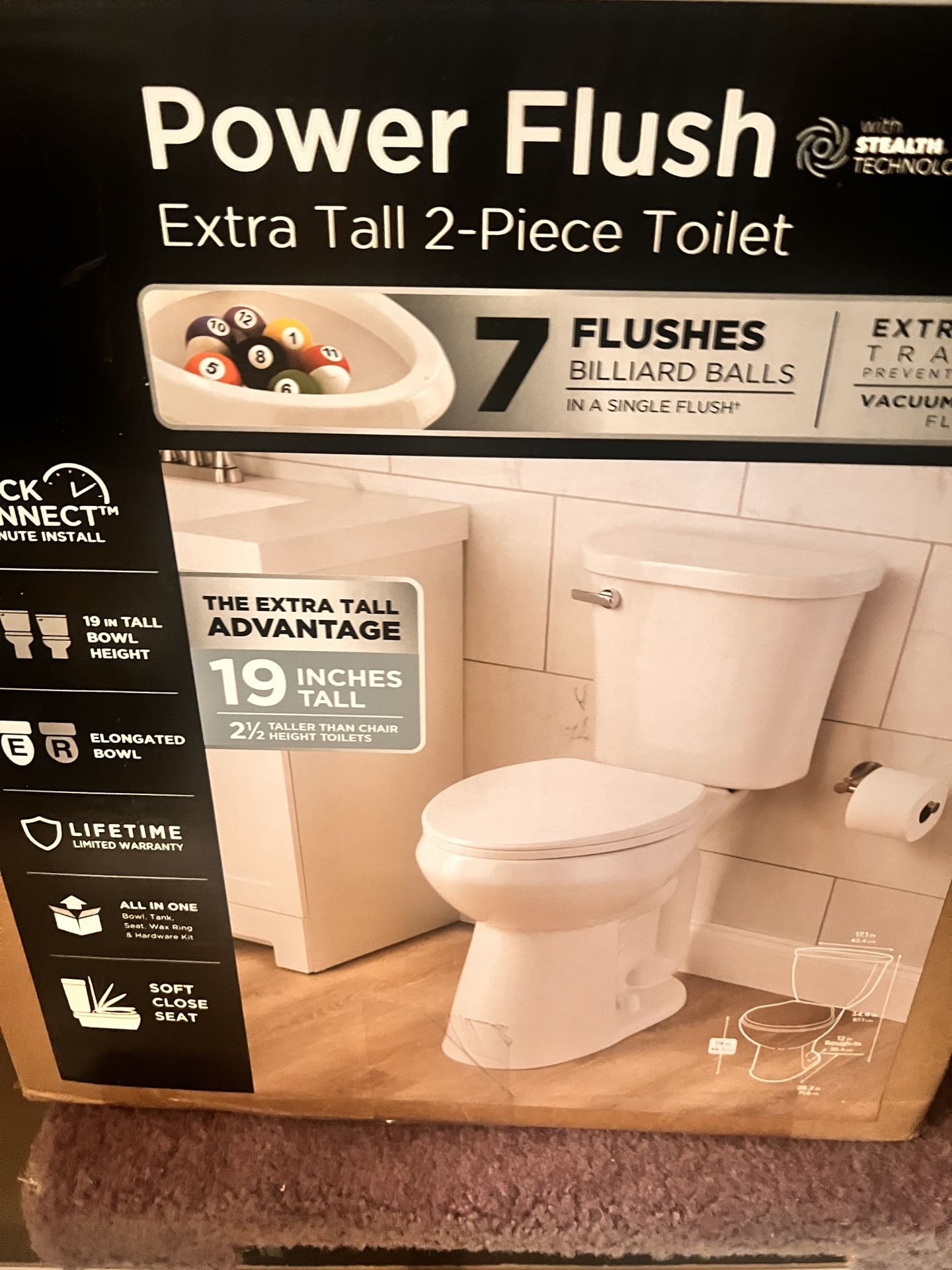 New Never Used Higher Toilet