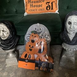 Halloween Decor some new  $50. For all 3 items