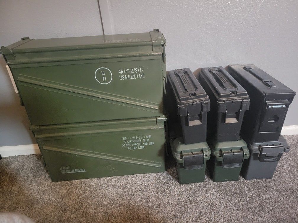 Various EMPTY ammo cans