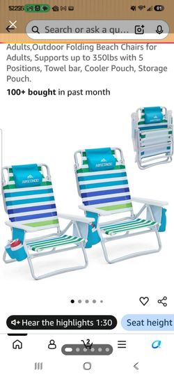 2 New beach chairs