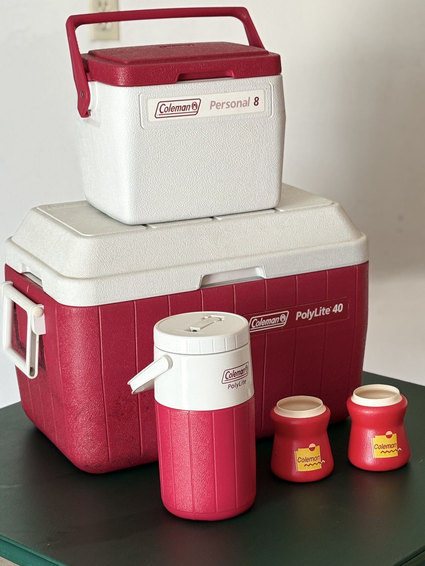 Vintage Coleman Cooler Set
