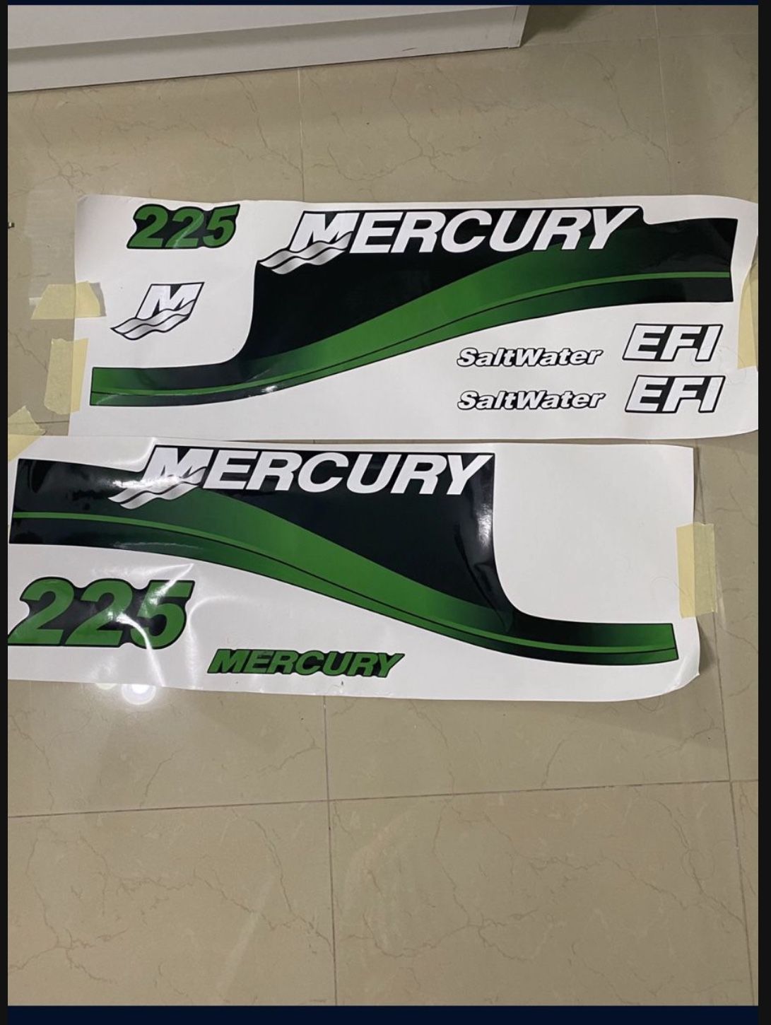 Boat Mercury Motor Decals