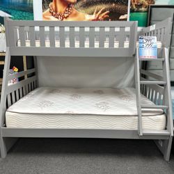 Beautiful gray bunk bed now 65% off