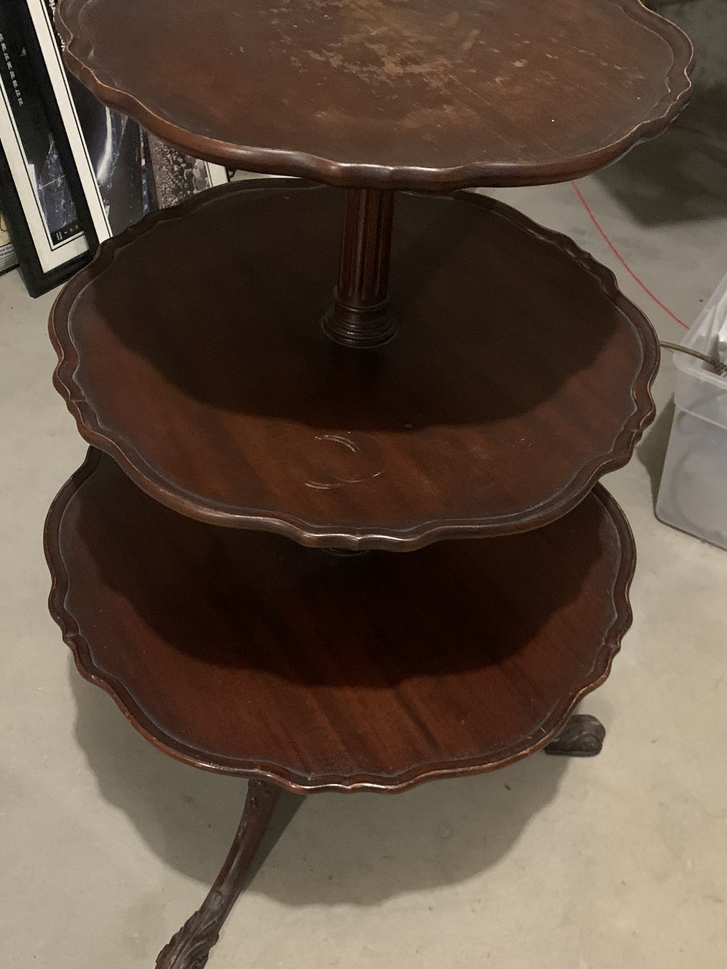 3 Tier Antique Table