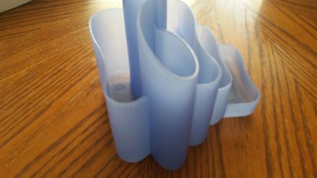 Desk organizer-Blue plastic