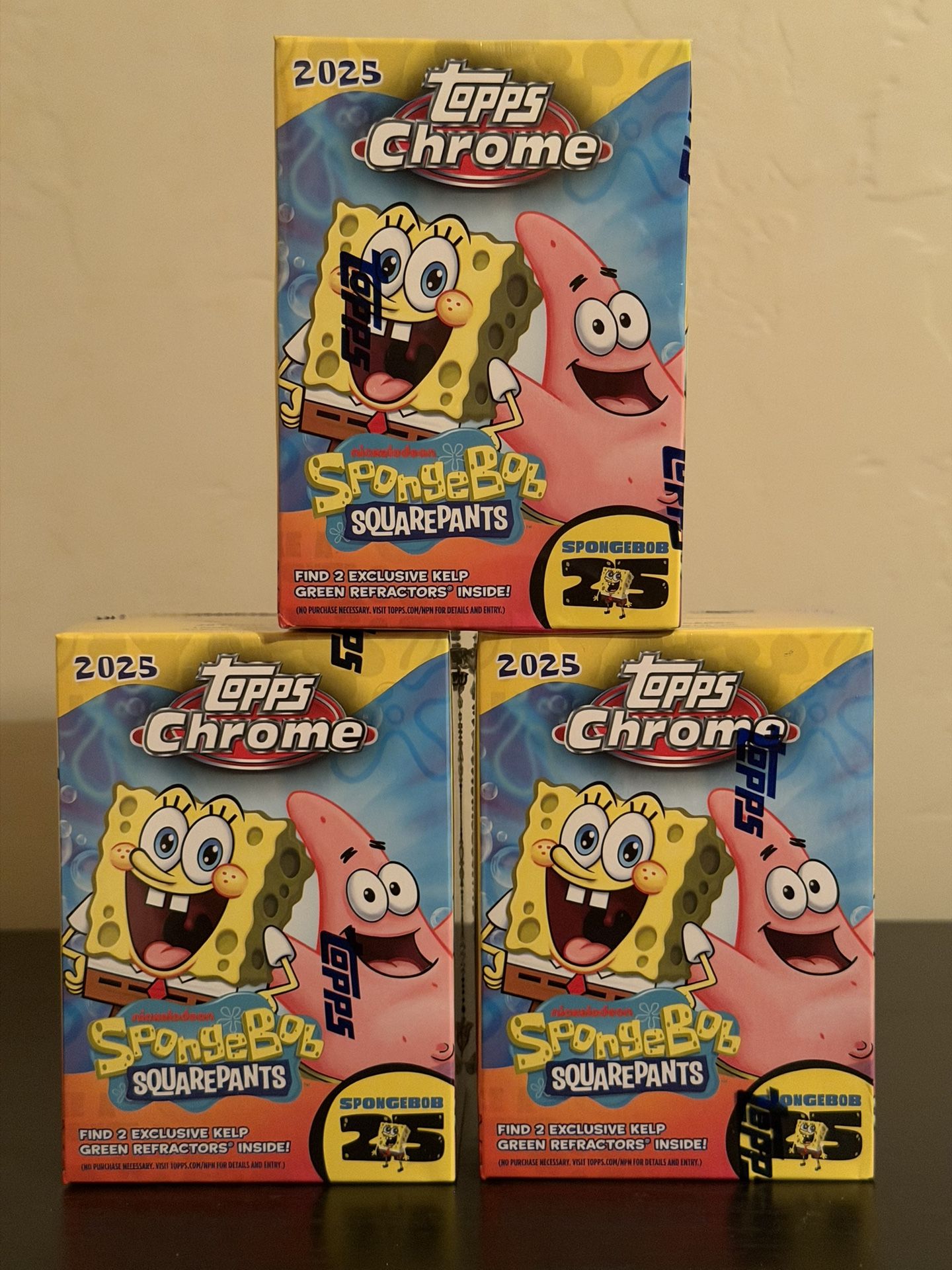 2025 Topps Chrome Spongebob 25th Anniversary Value Box