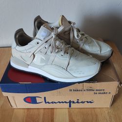 Champion Relay Future Stone Canvas Mesh Sneakers  Mens Size 9.5