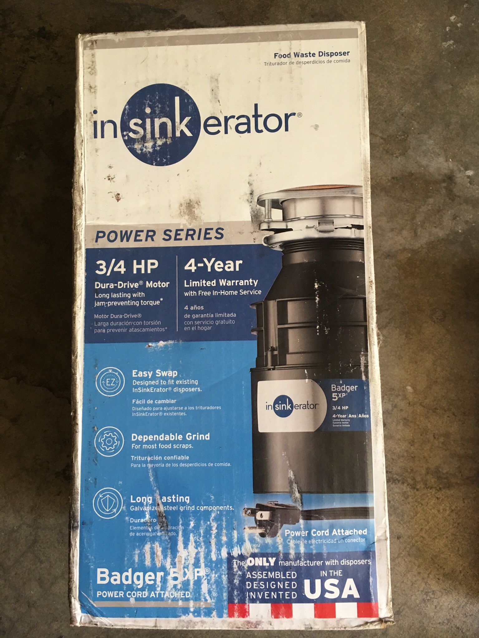 Insinkerator Garbage Disposal 3/4 HP