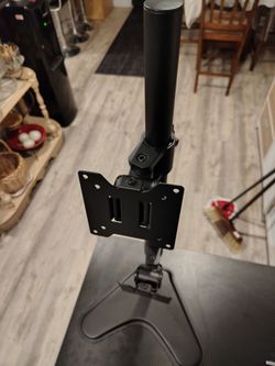 Vertical dual monitor stand