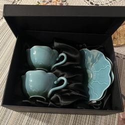 New Coffee Cup Set In Box
