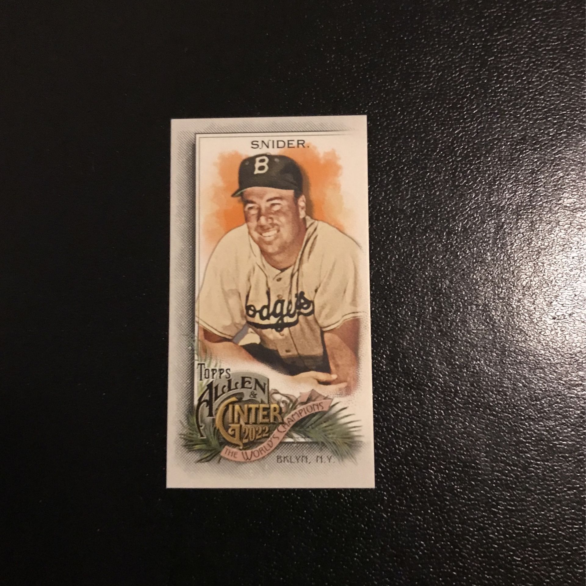 2022 Allen & Ginter - Duke Snider Brooklyn Back #21/25