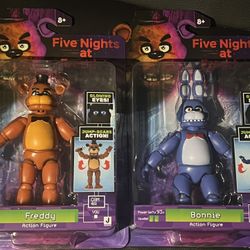 Jazwares Five Nights at Freddy's Bonnie & Freddy 5" Action Figure Set - IN HAND