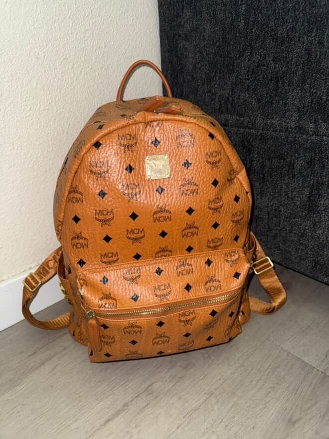 stark side studs backpack in visetos