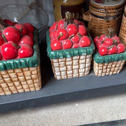 Tomato Canister Set 3 Pieces