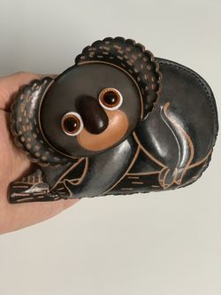 New Handmade Leather Koala Coin Wallet