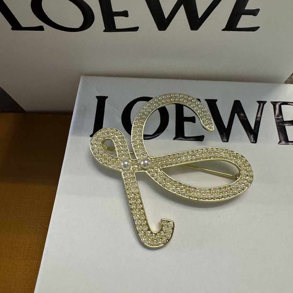 Loewe Pearl Broach Gold