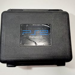 Rare BlockBuster Rental Sony PlayStation 2 PS2 Hard Plastic Carrying Case + Foam