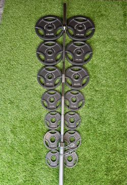 Workout Weights with Olympic Bar (300LB)