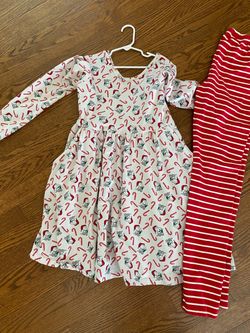Hanna Andersson dress and leggings