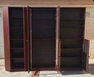 *Free*  Ikea (Set Of 3)  Red Bookcase Pre-owned Good Condition,