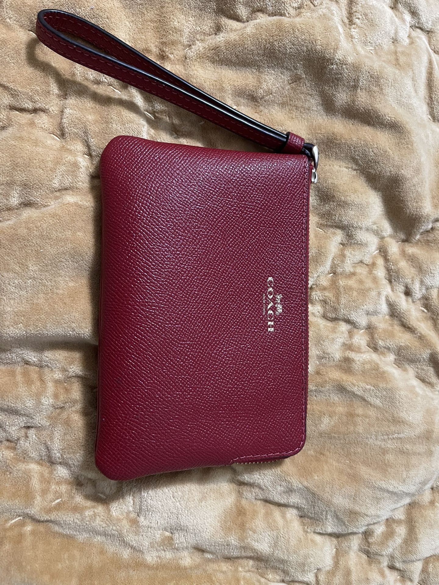 Coach Corner Zip Wristlet
