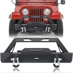 Front Bumper w/Winch Plate Compatible with Jeep Wrangler CJ (CJ7) 1(contact info removed)