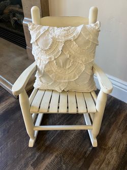 Shabby chic child rocking chair