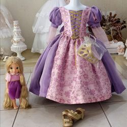 Costume Princess Dress, Bell, Elsa, Snow White, Cinderella, Sofía, Aurora, Rapunzel 