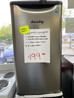 OPEN BOX DANBY MINI FRIDGE