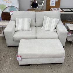 Ashley Loveseat & Ottoman