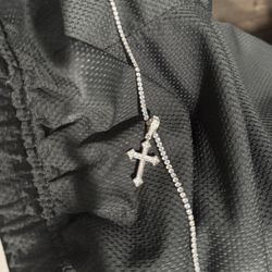 GLD micro tennis chain + pendant