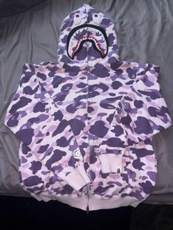 Lavender bape hoodie