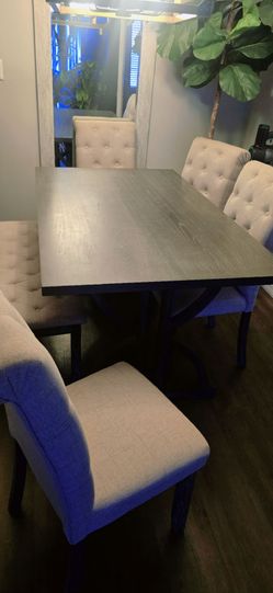 Table and chairs