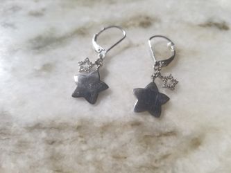 925 Sterling Silver CZ Crystal Earings