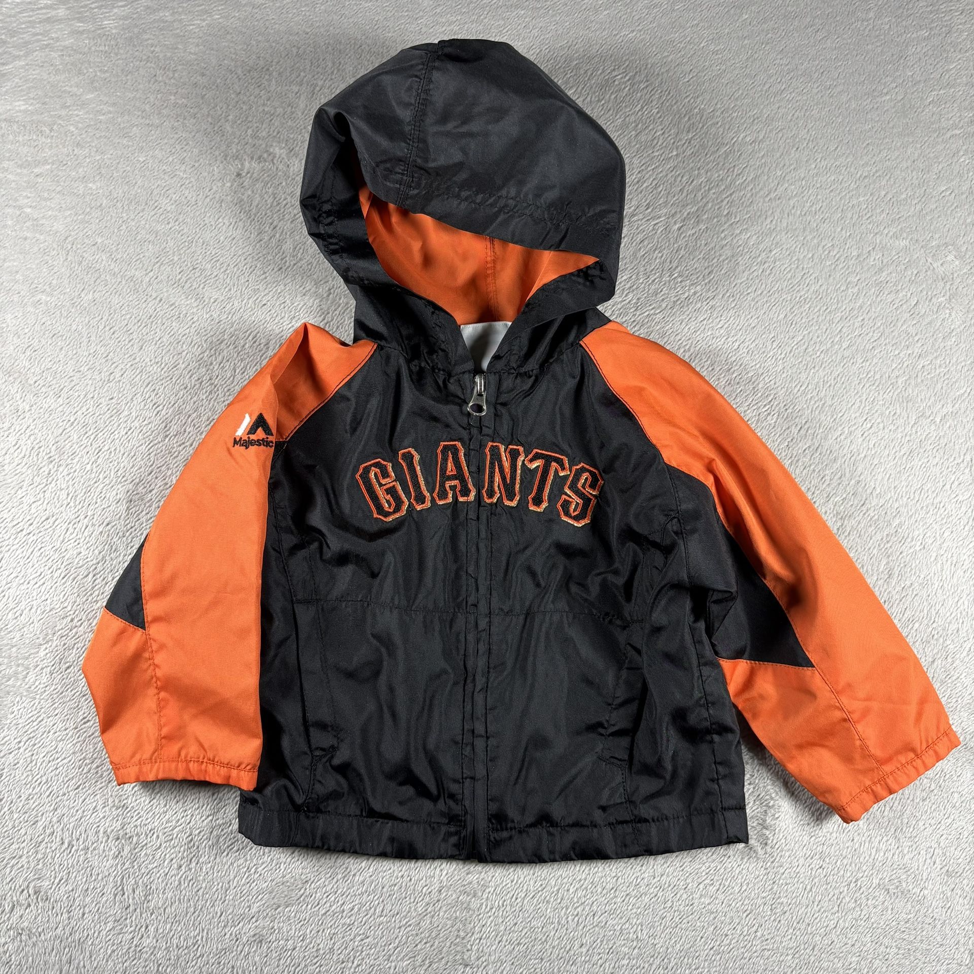 Vintage Majestic San Francisco Giants Toddler Size 18 Months Black Jacket #2B