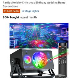 Party Lights Di Disco Ball Light, LED Stage Strobe Lights Sound Activated with Remote Control for Xmas Club Bar Parties Holiday Christmas Birthday Wed