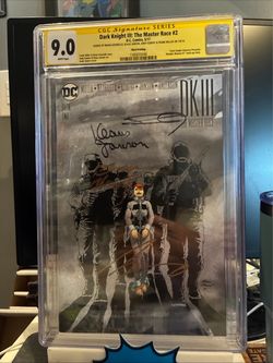 Dark Knight III: The Master Race #2 CGC SS Signed 4x Frank Miller Signature