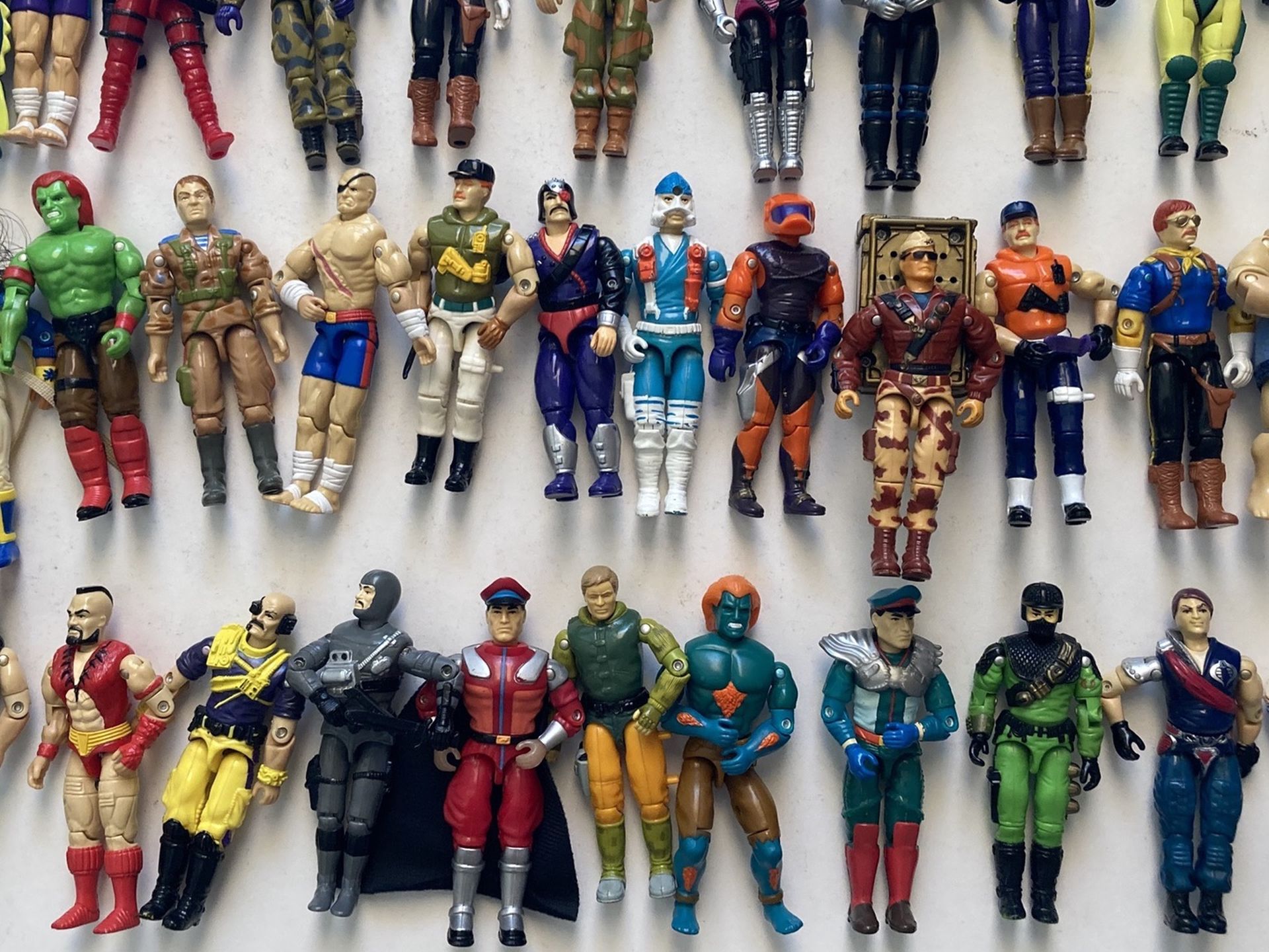 Nice vintage collection lot of GI Joe toys action figures accessories vehicles Street Fighters late eighties early 90s toy g.i. Joes 