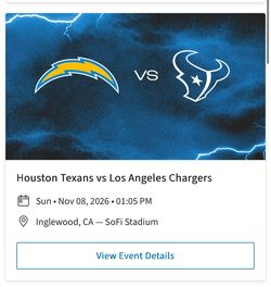 Houston Texans vs Los Angeles Chargers