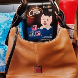 USED Dooney & Bourke Caramel Italian Leather Purse