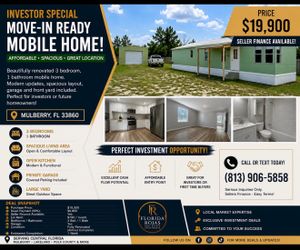 3 Bedrooms 1 Bathroom Mobile Home for Sale Fully Remodeled