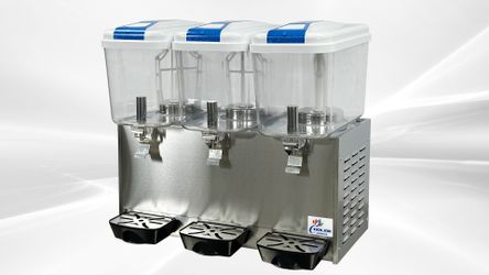 Three Refrigerated Drink Juices Dispenser YSJ18-3