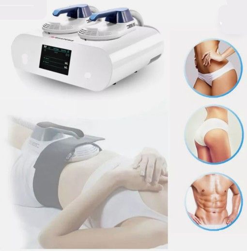 NEW 2 Handles EMS Muscle RF Stimulation for Body Slim, Legs, Arms, Buttock, Thigh Fitness