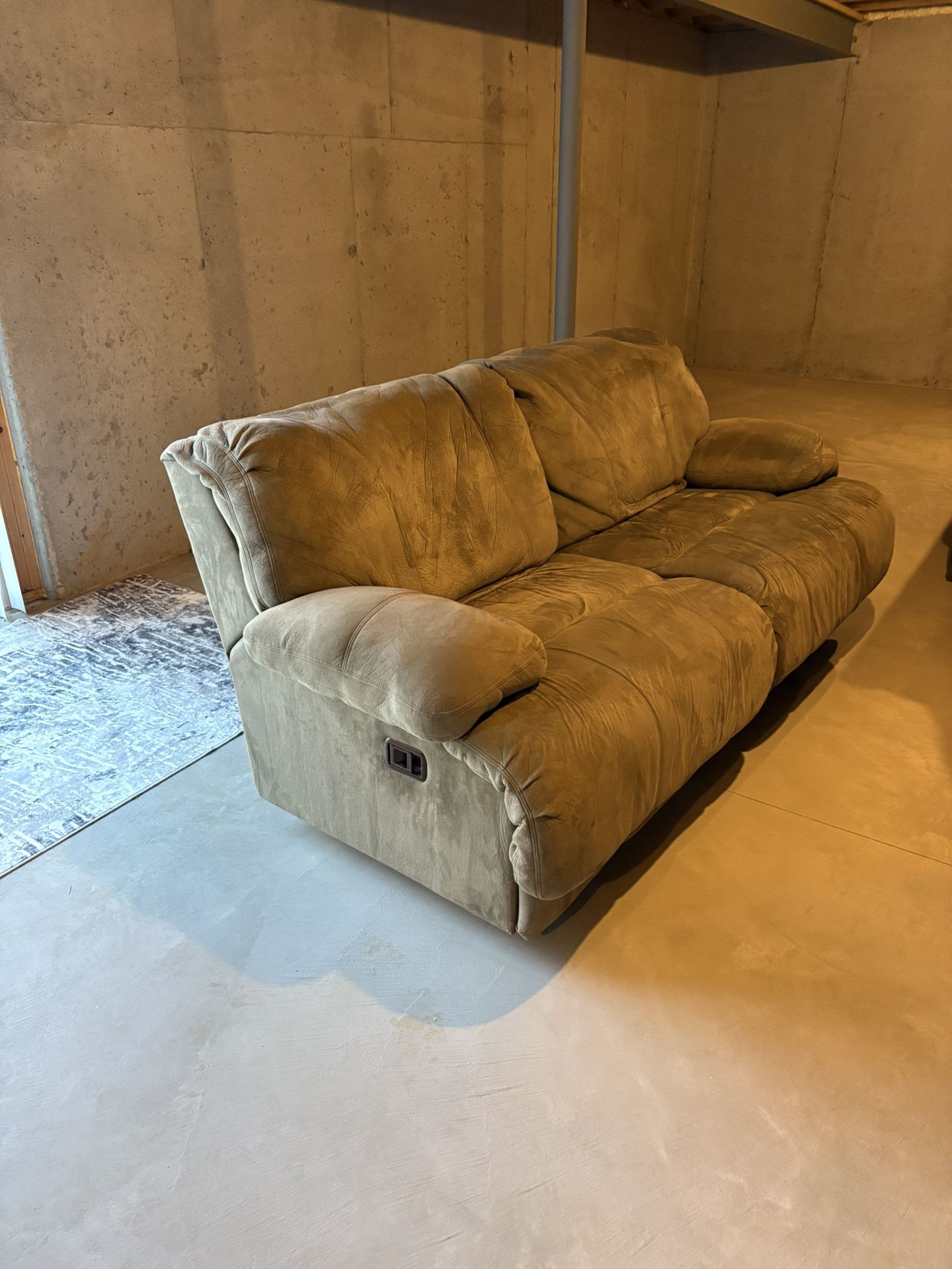 Free Microfiber Reclining Couch