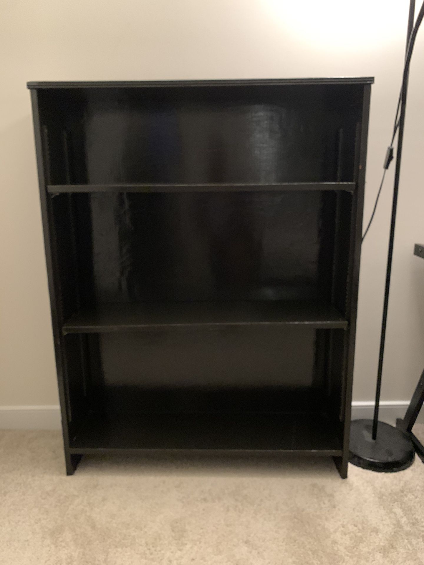 Black Bookcase Book Shelf Storage Organizer