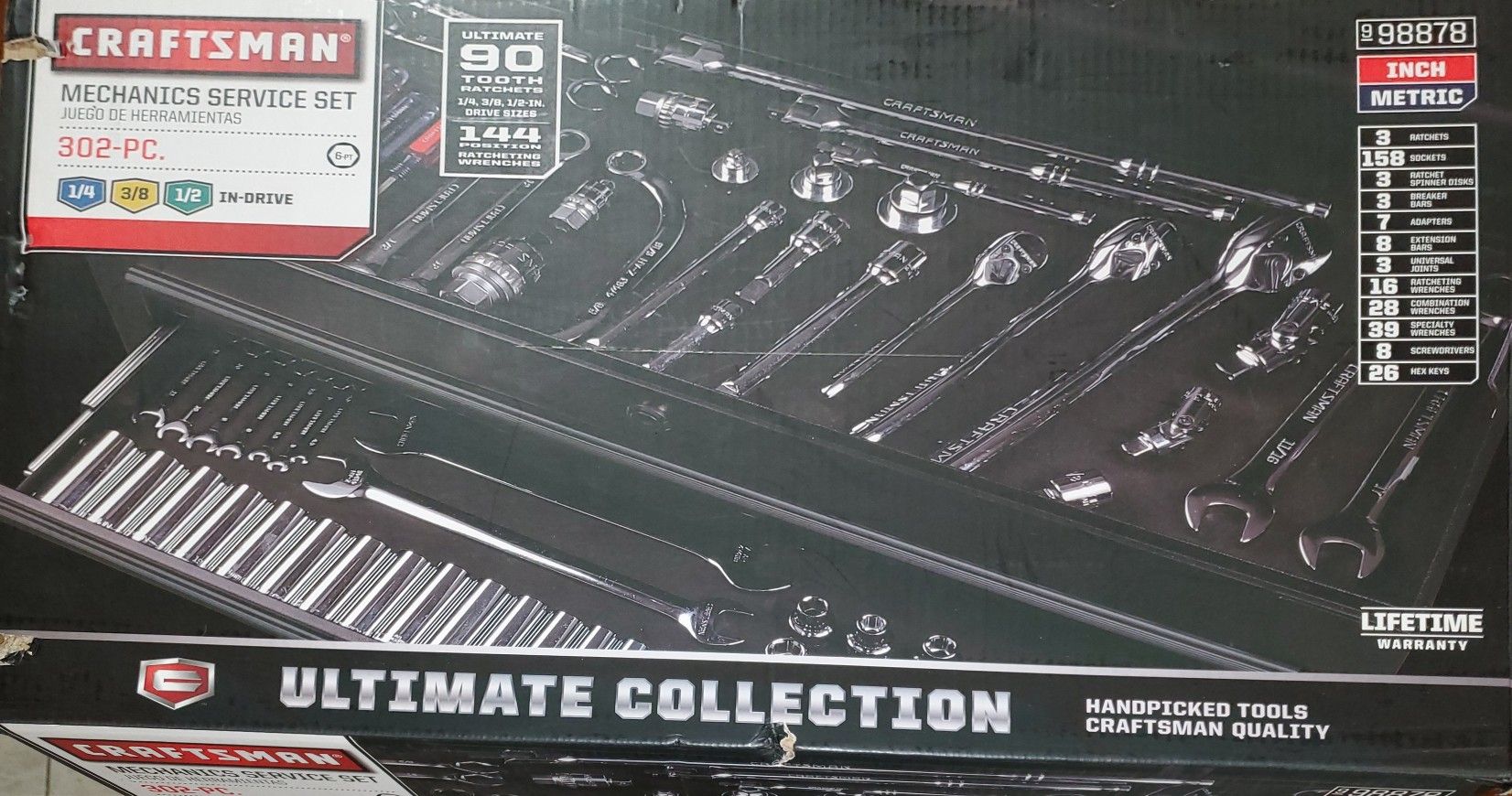 Craftsman 302pc Mechanics Service Set Ultimate Collection