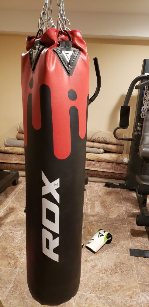 RDX Punching Bag Filled 4/5ft Set Anti Swing Kickboxing Heavy Training