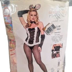 Women's Club Bunny Halloween Costume Size M/L