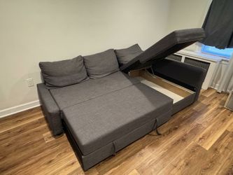 Ikea Pull Out Sofa Bed With Storage Open To Offers Moving And Need To Sell